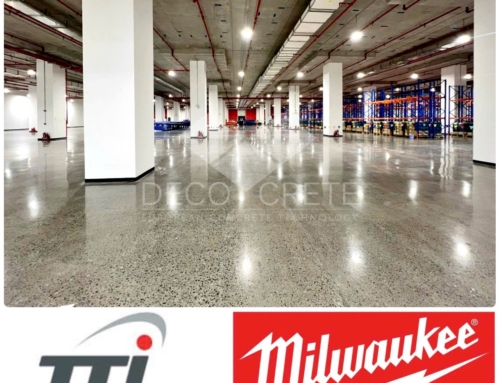 Deco Crete Finishes Huge Polished Concrete Floor From High Tech Company TTI